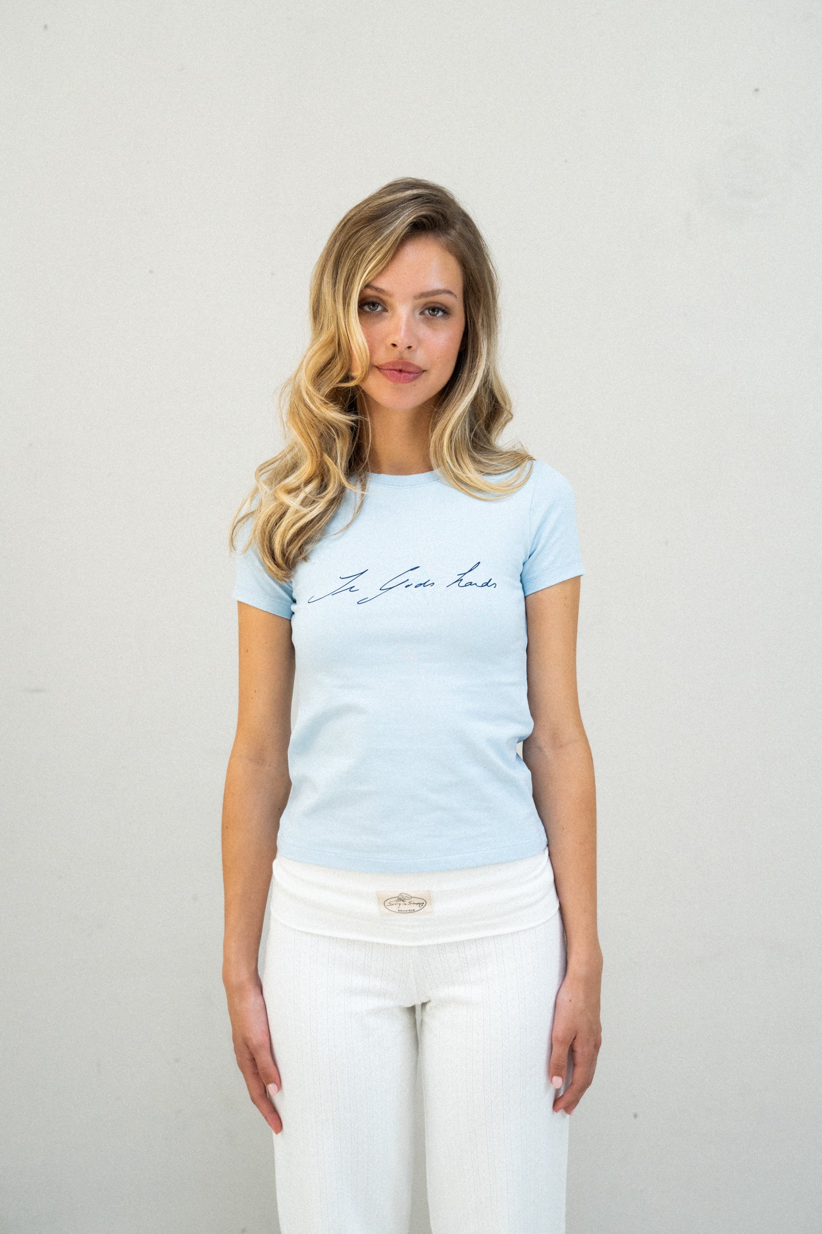 in Gods hands baby tee